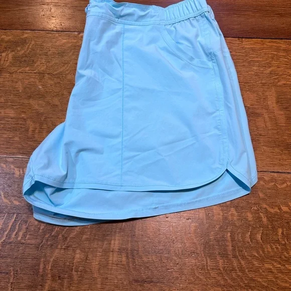 Lands End 22W summer shorts lightweight Packable quick drying vacation pale blue - Picture 2 of 9